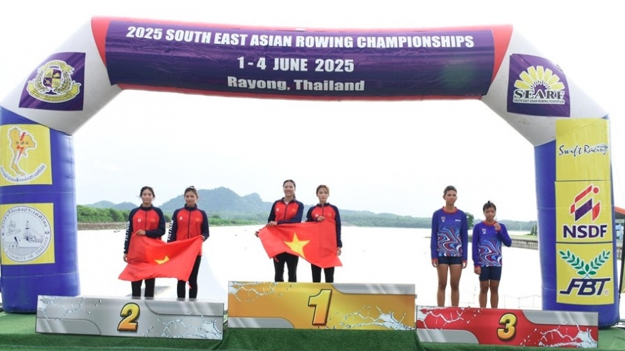 Vietnam tops medal table at Southeast Asian rowing championships